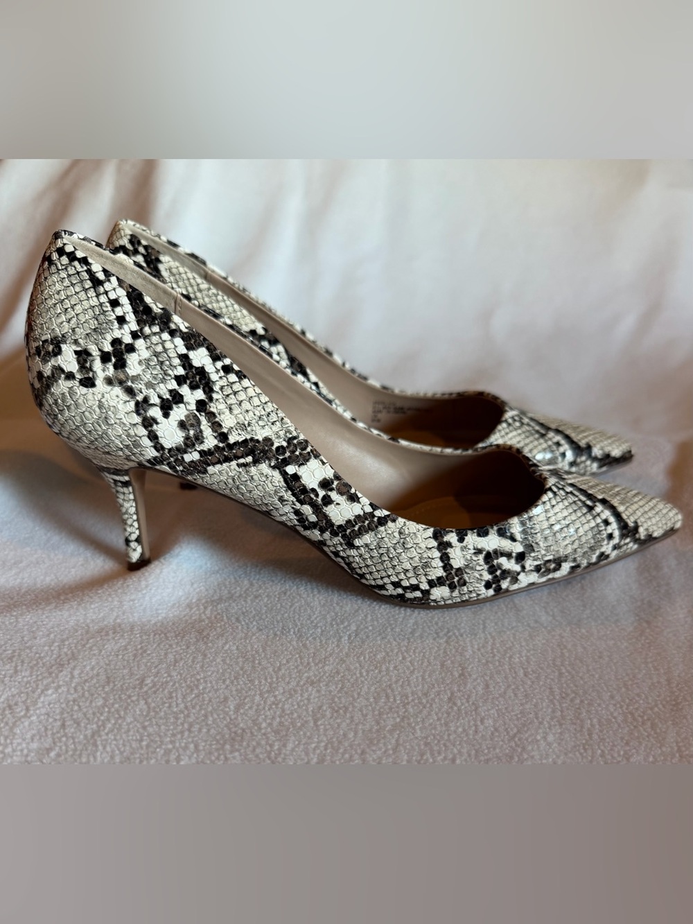 Charles David Dress Pumps Womens 8.5 Multicolor Angelica Snake Stiletto Heels - Picture 2 of 13